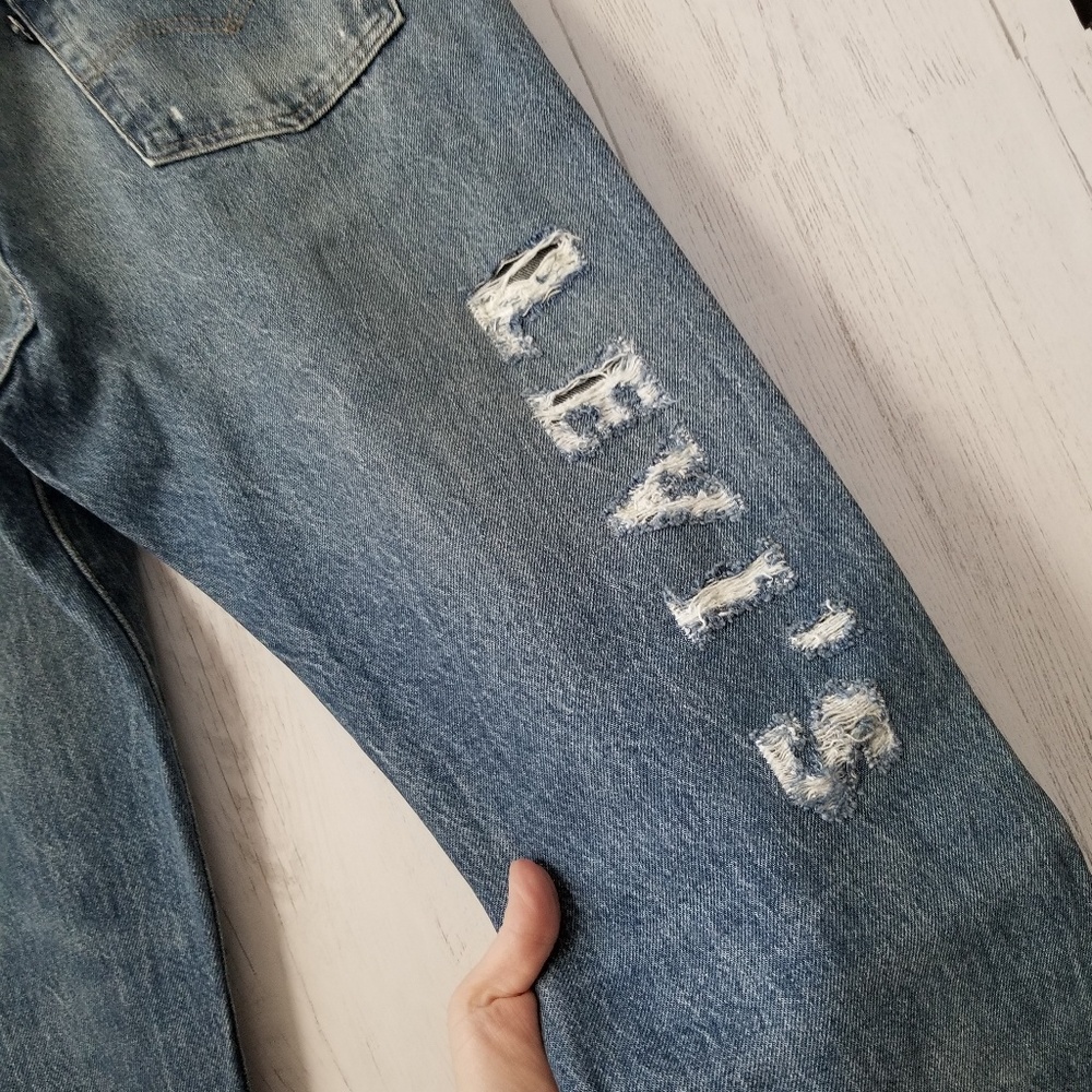 NWT Levi's 501® Original Fit Selvedge Crop 28 x 28 - Picture 4 of 6